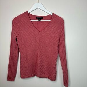 Banana Republic Extra Fine Italian Merino Sweater in Rose Pink med
